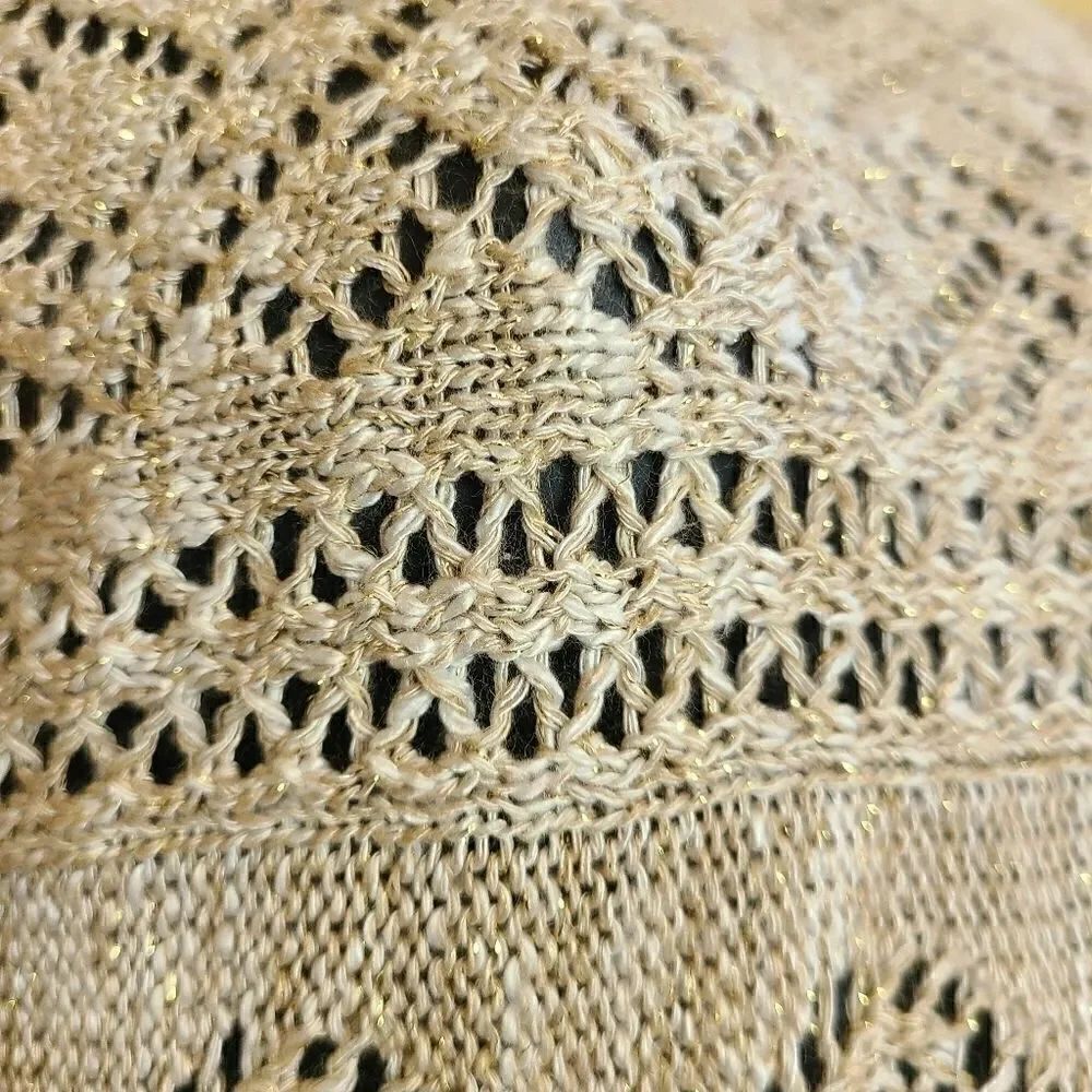 Ruby Rd. Crochet Metallic Top - Picture 4 of 6